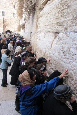 At the Western Wall in Jerusalem