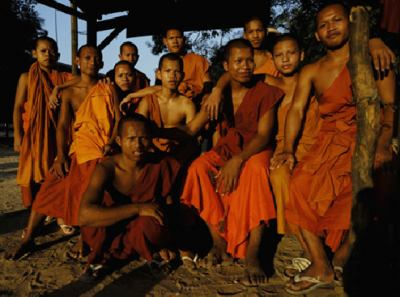 Cambodian Monks Buddhist monks in Phnom Penh