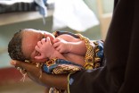 A newborn in Amuria District Hospital, Uganda. The majority of Uganda's 100,000 malaria deaths each year are children under 5. (Photo courtesy Pilgrim Africa)