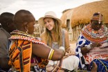 Actress Olivia Wilde hangs at the Umoja Women's Village in Kenya as part of Half the Sky. (Photo via Jessica Chermayeff/PBS)