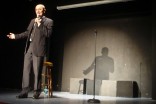 Croatian Comedian Pedja Bajovic takes the stage to compete in Seattle’s International Comedy Competition. (Photo byLauren LeMieux)