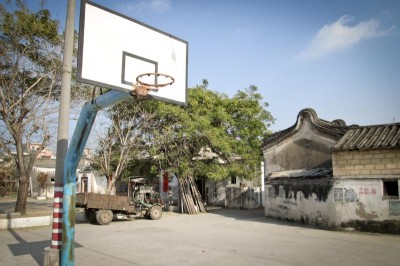 The obligatory basketball court in a southern Chinese village. (Photo by Brendan O'Reilly)