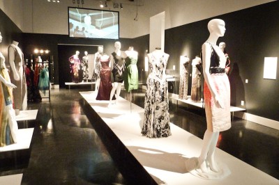 Designs from Trina Turk, Naeem Khan, Vera Wang, Andy South, Monique Lhuillier, Jason Wu and others at the Fashion: From Workroom to Runway exhibit. (Courtesy of Wing Luke)