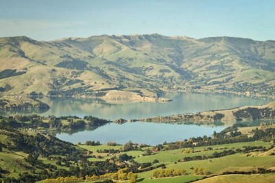 Banks Peninsula, a natural area just across the bay from Christchurch. (Photo courtesy Christchurch City Council)