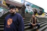 Filmmakers Lane Stevens, left, Dave Wilson and Gyasi Ross are part of the Idle No More indigenous-protest movement.