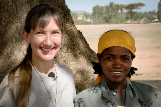 Marla Smith-Nilson and Mari Tuji in Kelecho Gerbi, Ethiopia. Before a water system was built by Seattle Nonprofit Water 1st, Mari walked four hours each day to collect water for her family. (Courtesy Photo)