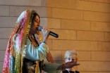 Dilbarkon Akhmedova sings a traditional Uzbek folk song and represents her hometown of Taskent, which is shares a Sister City relationship with Seattle. (Photo by Christian Zerbel)