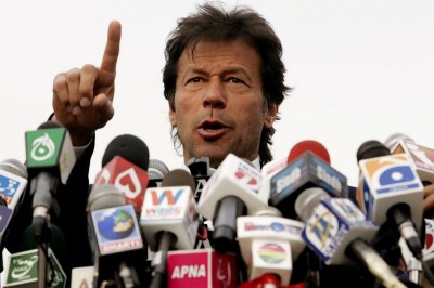 Cricket star turned politician Imran Khan, whose PTI party failed to meet lofty expectations in the elections. 