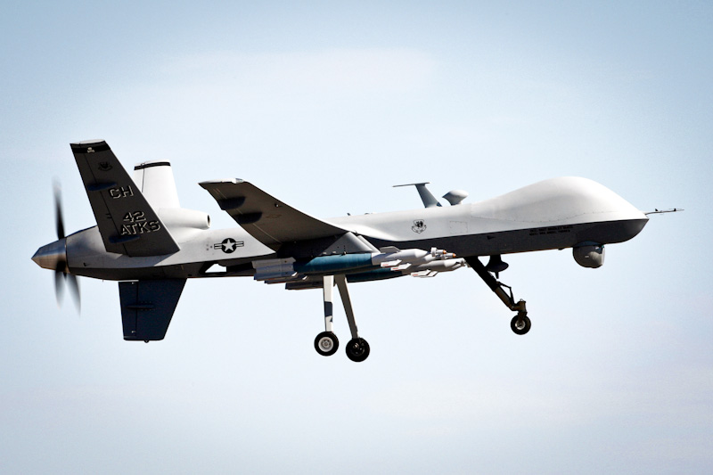 A MQ-9 Reaper drone of the type used to target militants in Pakistan's Tribal Areas. (Photo by U.S. Air Force/Paul Ridgeway)