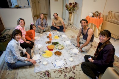 A Persian mehmooni can take on a lot of different forms, but they always include guests, hospitality, and a lot of food. (Photo by <a href="http://www.flickr.com/photos/indigoprime/">Nick Taylor </a>)