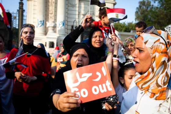Thousands gather outside the presidential palace in Cairo on July 2nd demanding the removal of Egyptian president Mohamed Morsi. (Photo by <a href="http://www.keithlanephotography.com/">Keith Lane</a>)