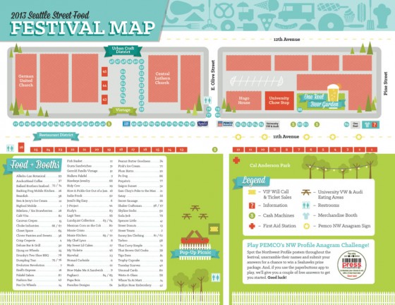 Seattle Street Food Festival Map