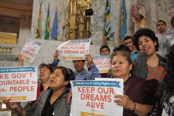 People's Hearing on the Washington DREAM Act & Voting Rights Act. Photo thanks to OneAmerica.