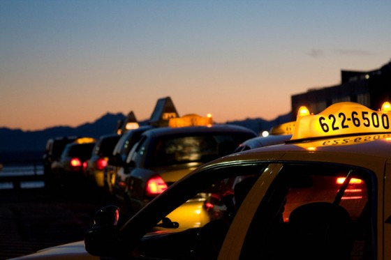 Is the sun setting on traditional taxi services in Seattle? (Photo by <a href="http://www.flickr.com/photos/amanky/">Amancay Maahs </a>via Flickr)