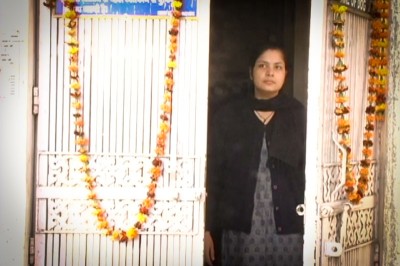 Sonya, an Indian woman diagnosed with schizophrenia, whose condition was kept a family secret, in a still from the film.