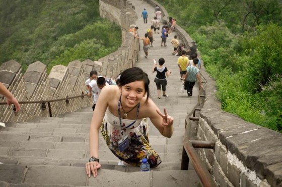 A high school study abroad student in China (Photo courtesy One World Now)