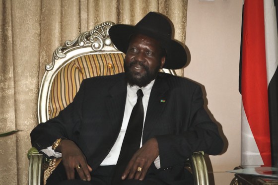 President Salva Kiir Mayardit, whose forces have been retaking regions loyal to his rival and former VP Riek Machar. The fighting has killed about 1000 people and displaced 120,000. (Photo from Flickr by Utenriksdepartementet UD)