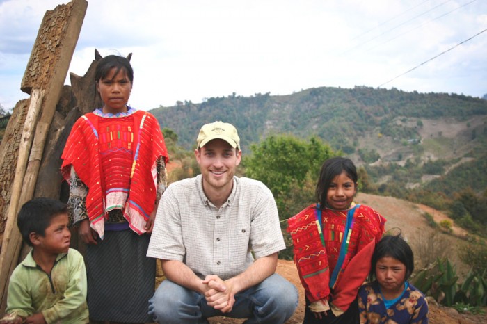 Author Seth Holmes (center) with Triqui family in the mountains of Oaxaca, Mexico. 