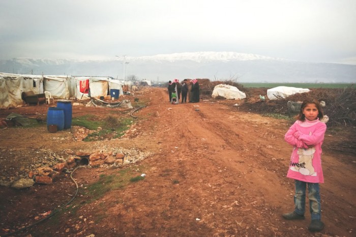 Bekaa Informal Tented Settlement in Lebanon. (Photo by Karin Huster)