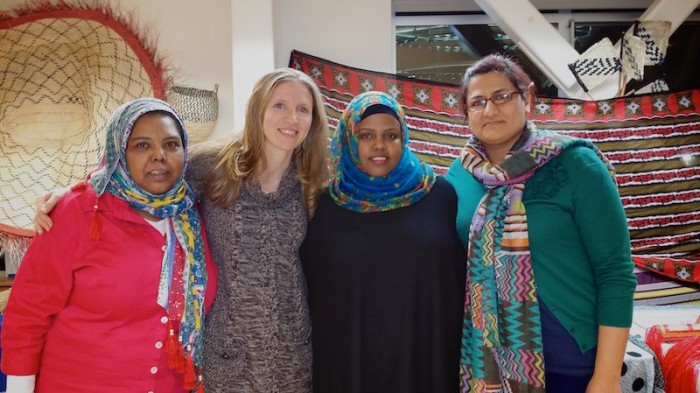 From left, Farhiya Mohamed, Christie Schmid, Rahmo Abdulle Ahmed, and Avan Mohammed. Lutheran Community Services currently staffs employees from 9 different countries, speaking 18  different languages. 