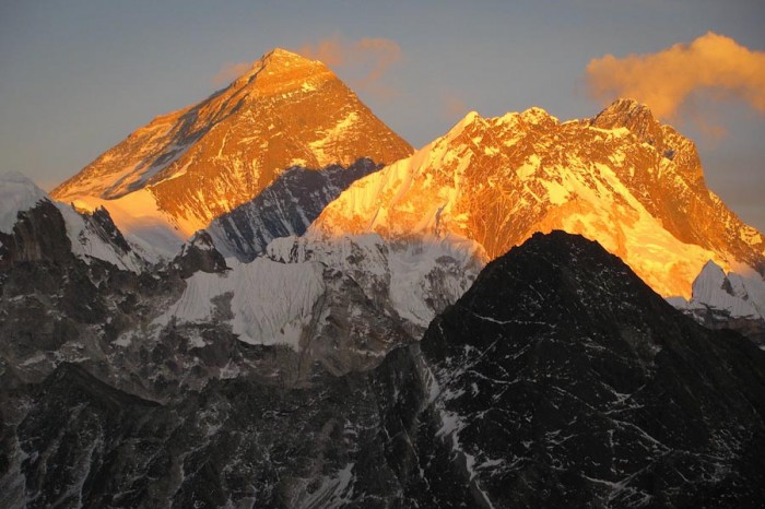 Alpenglow on Everest. (Photo by NASA Goddard Space Flight Center)