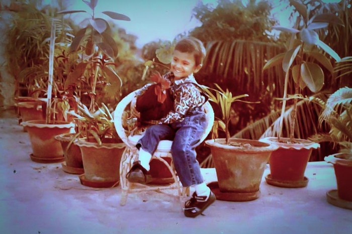 Zubair Ahmed, at age three on his family's farm on the outskirts of Bangladesh. (Photo courtesy Zubair Ahmed)