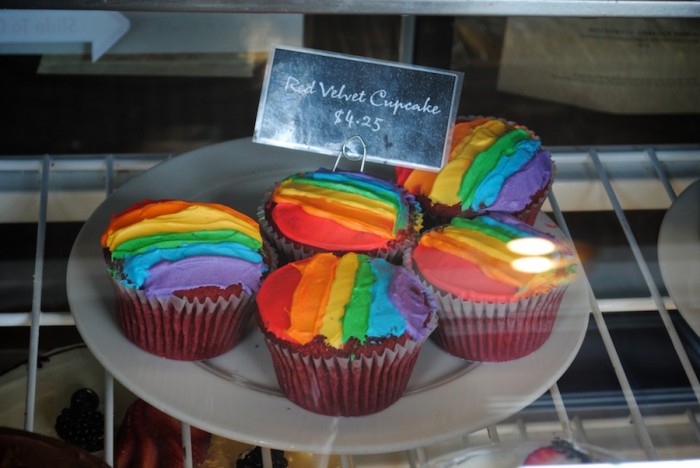 Nothing says 'Pride weekend' like a gay pastry — Macrina Bakery prepares for a celebratory week end. (Photo by Anna Goren)