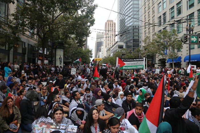 July 20th demonstration for Gaza in San Francisco. (Photo by Daniela Kantorova on Flickr)
