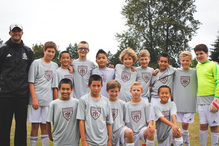 Mercer Island FC's U12 soccer team, a few days before departing for Dalian, China late last month. (Photo by Kamna Shastri)