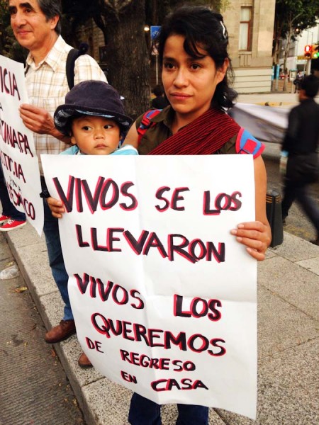 "They were taken alive, we want them back alive." (Photo by Gloria Mayne Devó)