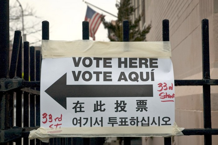 Voting sign. (Photo from Flickr)