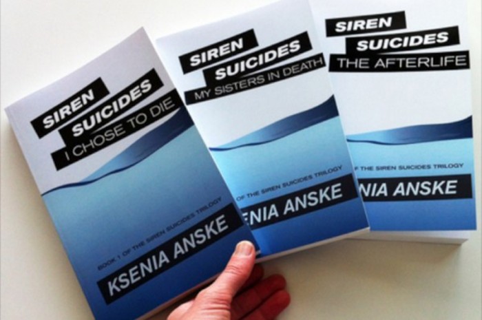 Anske's first books follow the supernatural story of a suicidal teenager. (Courtesy Ksenia Anske)