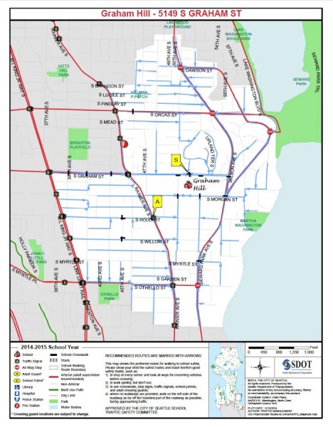 School bus cuts Seattle Graham Hill Map