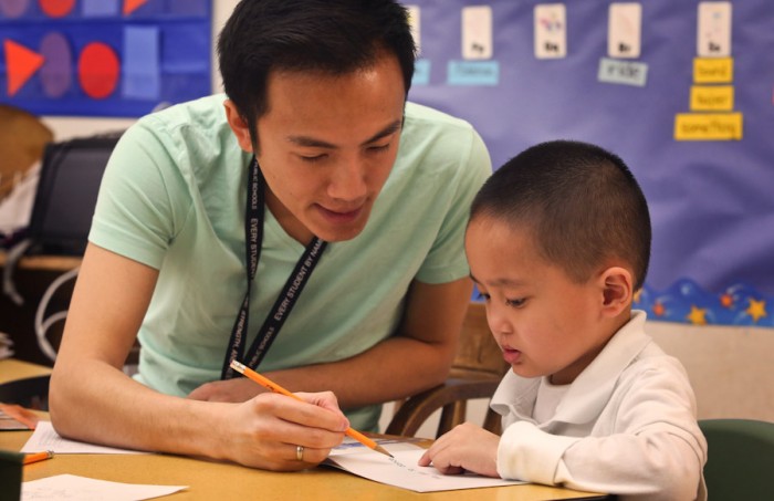 There is a lack of language programs for public school students in the international community. Students can study Spanish, French and German but there are no East African languages and very few Asian languages despite the fact that we have many speakers from those regions. The White Center Heights dual langauge Vietnamese program is one exception. (Photo by Ellen Banner / The Seattle Times)
