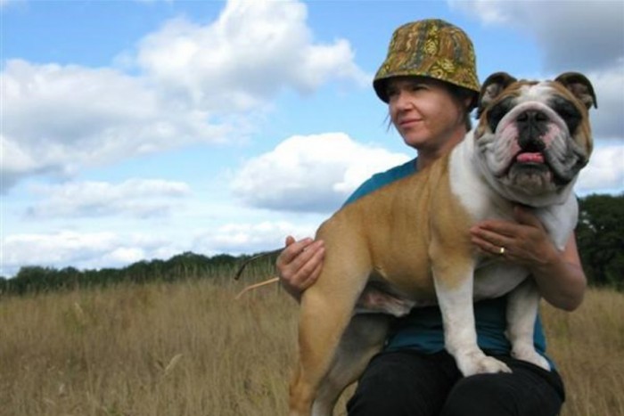 Before she disappeared, Molly Norris could be seen around Seattle walking her English Bulldog (Photo courtesy of Shannon Perry)