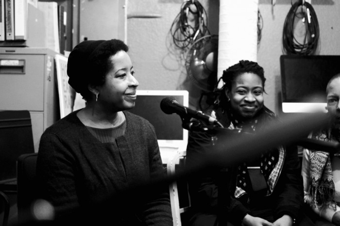 Radio show guests Zola Mumford and Laura Haldane talk about 'Relationship to Ideas' on #LuluNation + #SadBoisHypeClub, on December 30th. (Photo by V. Nguyen http://fluxhzard.virb.com/)