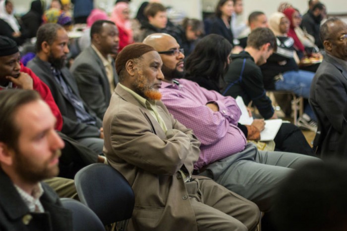 Somali-Americans met to discuss solutions to the remittance crisis at the New Holly gathering hall on March 31st. (Photo by Jama Abdirahman)