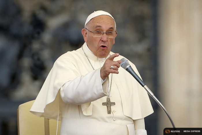 Pope Francis called out rich countries last week for driving climate change that will disprportionately impact the world's poor. (REUTERS/Giampiero Sposito)