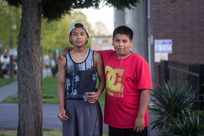 ​Miguel Cortes, 11 (right) George Ro, 14 (left) 