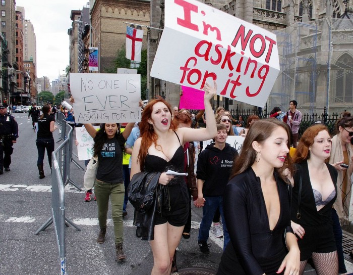 Slut walk in NYC 2011 (Photo by David Shankbone via Wikimedia Commons)