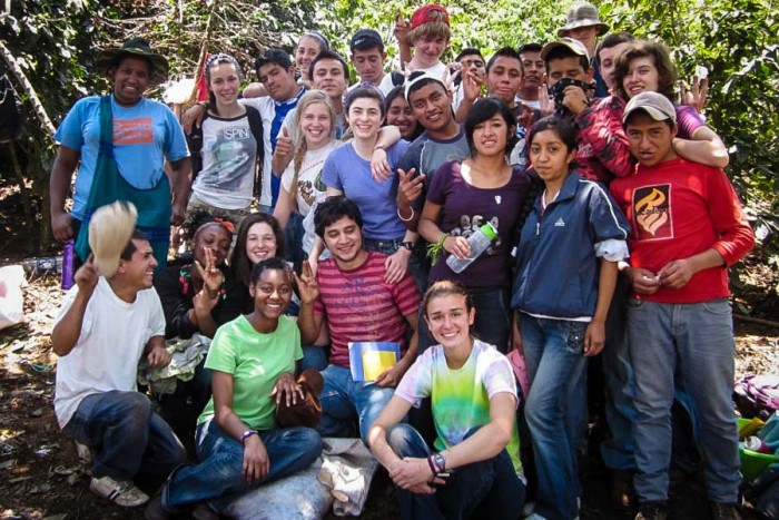Reagan Jackson (upper left) with U.S. and Guatemalan Youth through Global Visionaries. (Photo courtesy Reagan Jackson.)