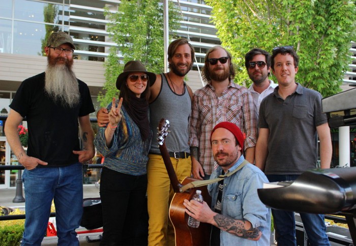 The Maldives band, including Faustine Hudson (2nd from left). She says she joined the band after it was named Maldives, so she doesn’t have an answer for the real story behind the name. (Photo by Saroj Karki) Maldives