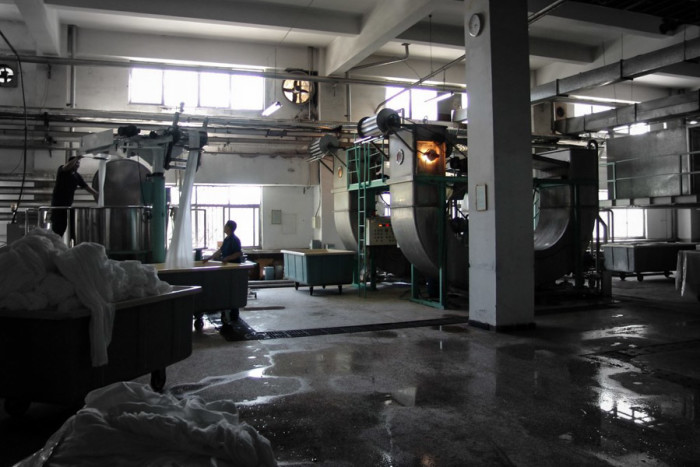 A Japanese-owned textile dyeing facility in the Tianjin Economic-Technological Development Area in Northeastern China. (Photo from Flickr by Matthew Stinson)