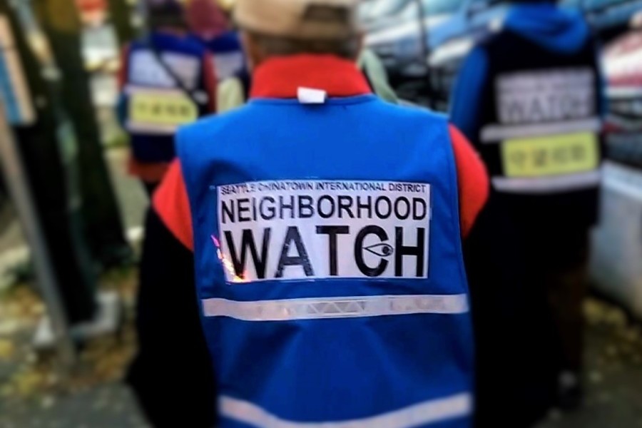 Seattle's Chinatown-International District Block Watch patrols the neighborhood every Tuesday. (Photo courtesy )