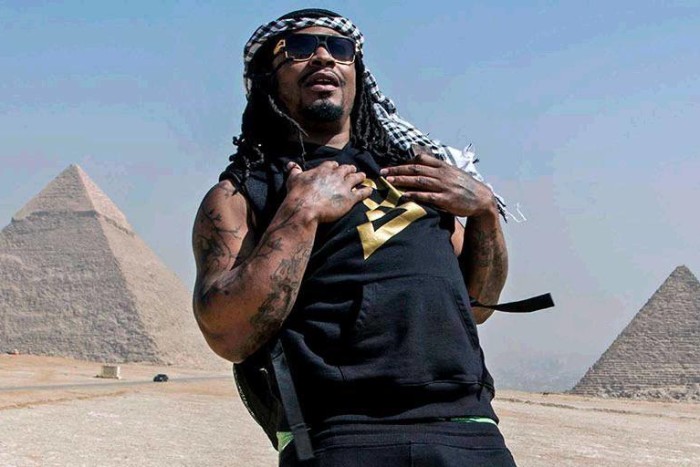 Marshawn Lynch in Egypt. (Photo by American Football Without Barriers via Facebook.)