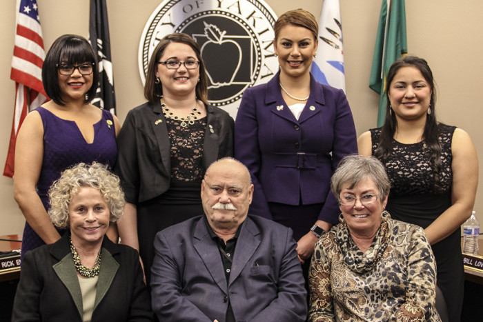 The Yakima City Council in 2016. (Photo by the city of Yakima.)