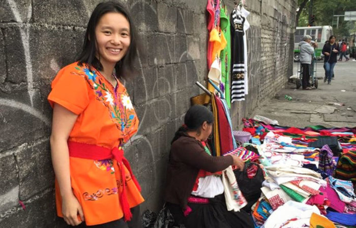 Jenny Chen, a resident of Wallingford, has gone missing abroad while backpacking in Mexico. Here, Chen is seen while traveling in Puebla, Mexico, in March. (Courtesy of Jonathan Reinhard)
