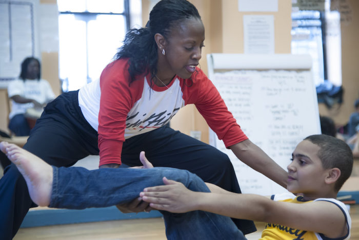 Nasha Thomas instructs at Public School 528 in New York last summer. This summer, she'll be co-directing and teaching performance arts at Seattle's AileyCamp for the first time. (Photo by Joe Epstein)
