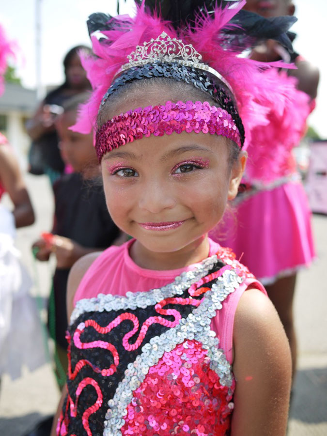 Estrella Gonzales Sanders, 7, has been on the Elegance Drill team since she was 4.