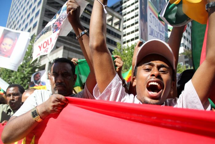 Seattle Ethiopian Protest (Photo by Damme Getachew)